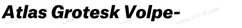 Atlas Grotesk Volpe字体转换